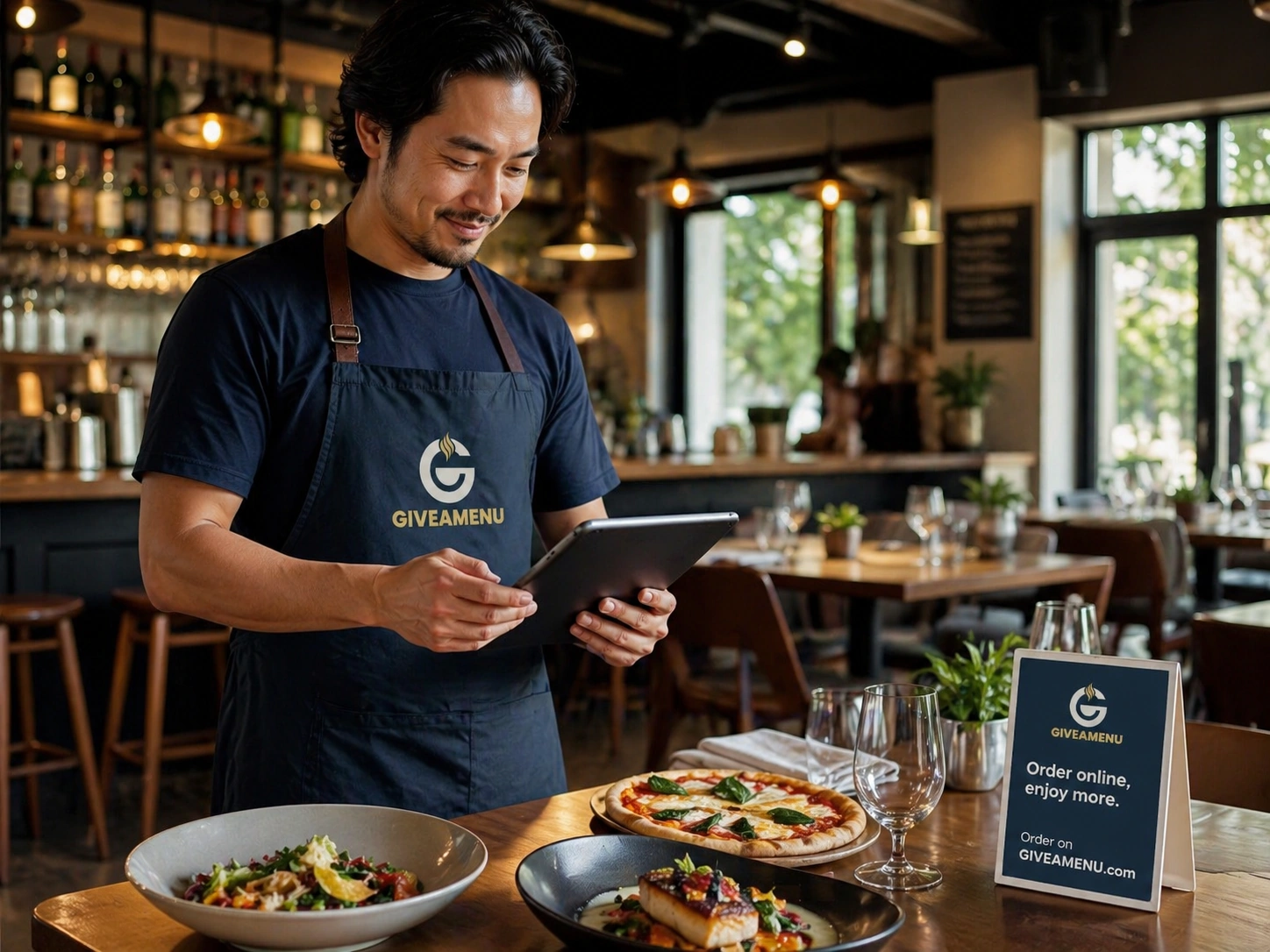 Restaurant website ordering page on a phone.